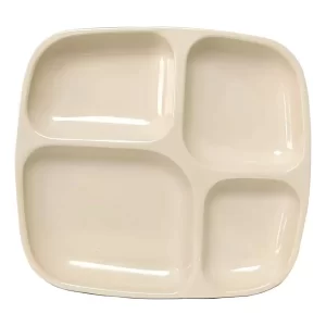 10 Platos De Melamina Con 4 Divisiones