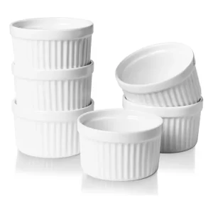 10 Ramekin De Porcelana De 8 Onzas, 9.8 Cm