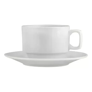 12 Juegos Café Americano Plato Y Taza Porcelana
