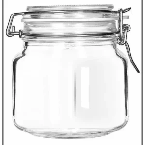 3 Frascos Herméticos De Vidrio Con Broche De 400 Ml