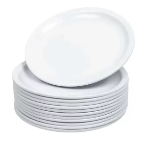 300 Platos De Melamina Blanca De 23 Cm Escuelas Restaurantes