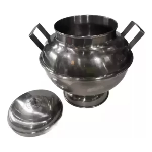 4pz Sopera Bola/esfera Con Tapa 6 Lts Acero Inoxidable