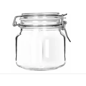 5 Frasco Hermetico Tipo Italiano Frasco Con Broche 750ml Color Blanco