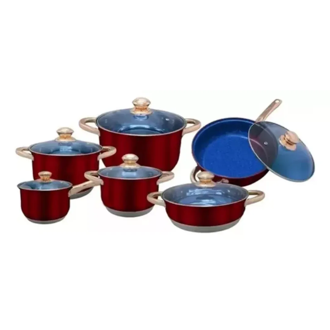 bateria-roja-acero-inoxidable-3-capas-conductoras-12-piezs