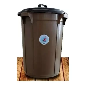 Bote De Plástico Para Agua Con Llave De 45 Litros Color Verde Oscuro