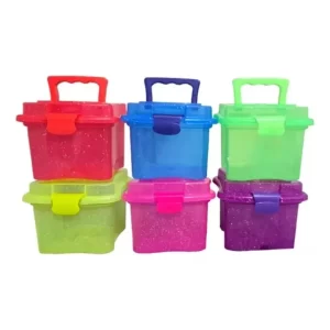 Cajitas Dulceros Con Glitter Cumpleaños Lonchera Fiest 100pz