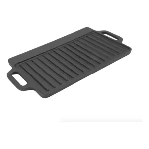 Comal Con Grill Y Plancha Para 2 Quemadores  Antiadherente
