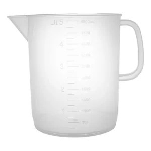 Jarra De Plastico De Propileno Graduada 5 Litros 3 Pz