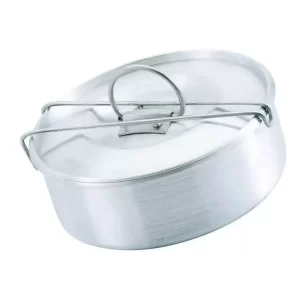 Juego De 2 Moldes Flanera Baño Maria Con Tapa 18 Cm