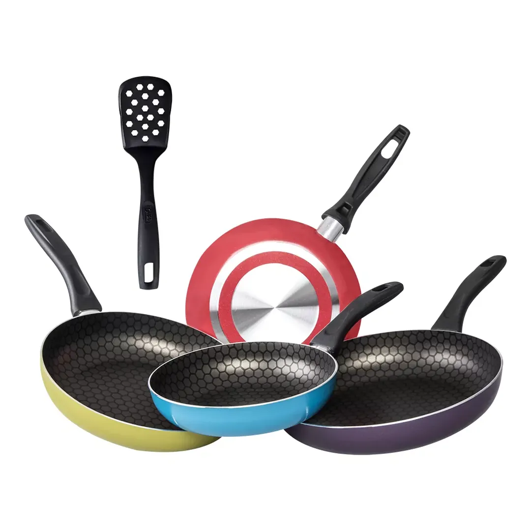 juego-de-4-sartenes-cinsa-circus-con-antiadherente-thermocell-violeta-verde-rojo-azul-y-espatula-de-nylon