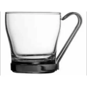 Juego De Dos Taza Con Asa Y Base De Metal