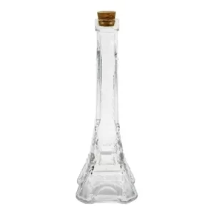 Mini Licoreras Torre Eiffel 14 Cm 20 Piezas Color Blanco