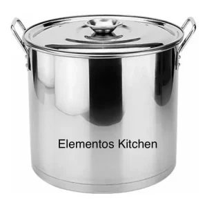 Olla De Acero Inoxidable Con Tapa Capacidad 10 Litros