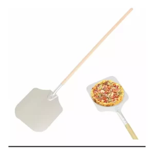 Pala Para Pizza Aluminio Mango De Madera Grande 1.3m Horno Color Café