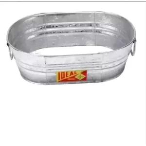 Paquete De 25 Tinas Ovalada De Lamina Para Decorar