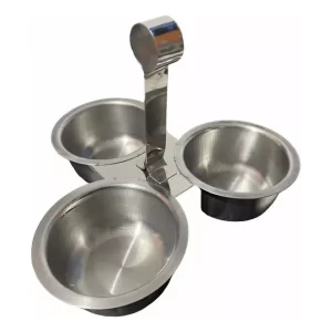 Salsera De 3 Cavidades 6 Piezas