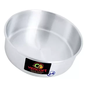 Set 3 Moldes Pastel Redondo 24 Cm Hornear Aluminio Vencort C