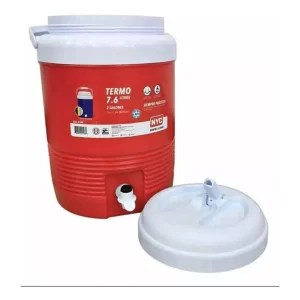 Termo 2 Galónes 7.6 Litros Nyc 8 Pz Color Rojo