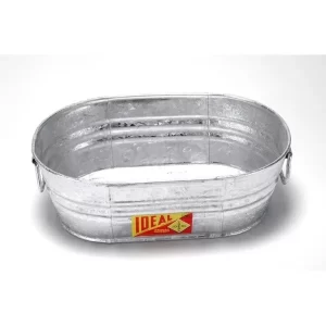 Tina Ovalada De Lamina Galvanizada # 1 - 23 Litros Ideal