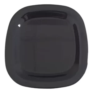 Vajilla De Platos Melamina Reforzada Negra Cuadrado 80 Pz