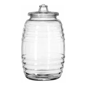 Vitroleros Barril De Vidrio 3 Litros 15 Pz